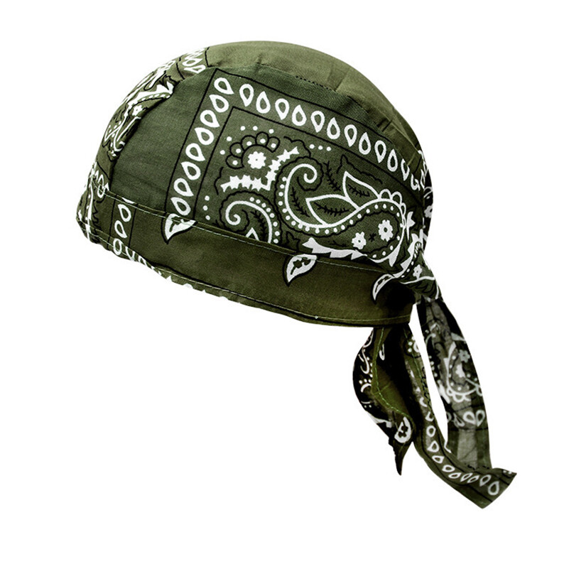 Шляпа Skull Cap Durag Cotton Head Wrap 